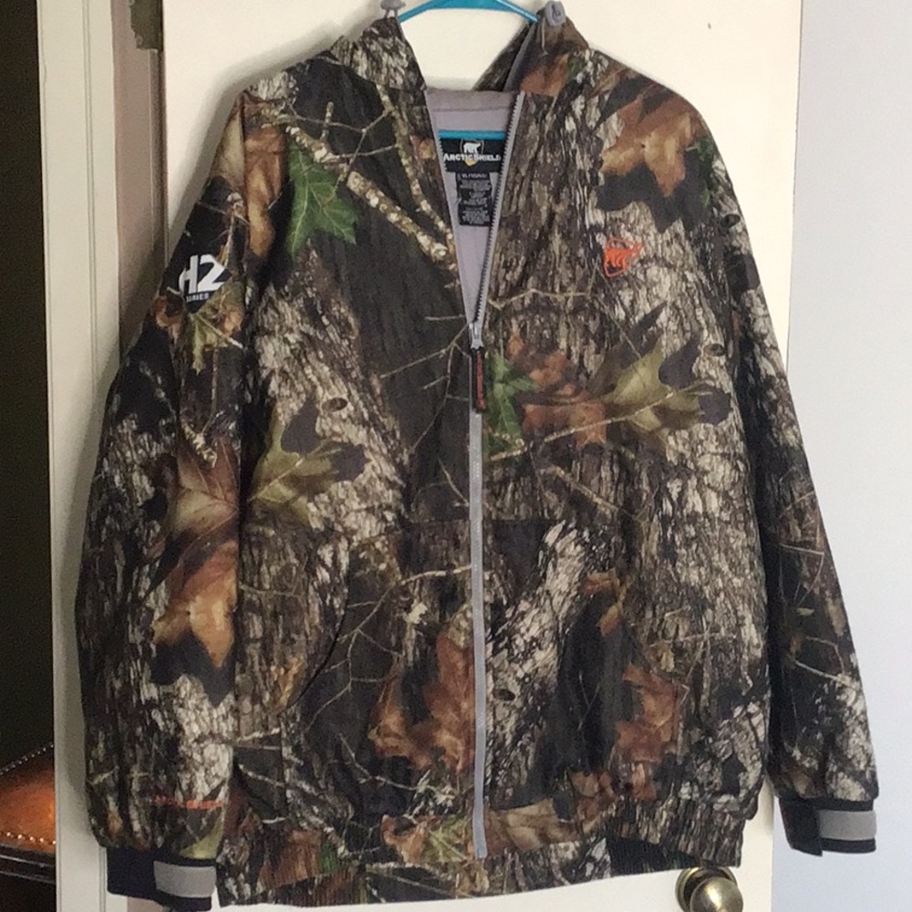 Artic Shield Woodland Camo Hoodie